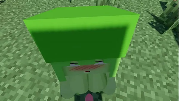 Vroča Slime Girl ~Sex~ -Minecraft sveža cev