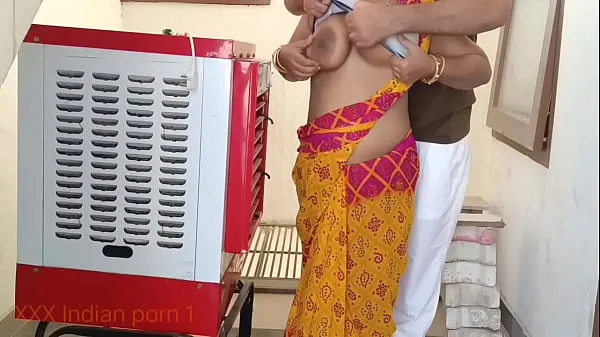 Hot Indian XXX Cooler repair man fuck in hindi fresh Tube