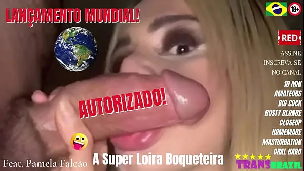 Hot WORLD LAUNCH! AUTHORIZED! PAMELA FALCÃO - The Super Blonde Blowjob fresh Tube