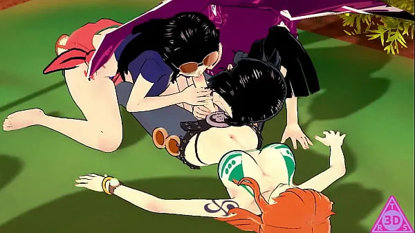 Hot Parodia Nami Boa Nico Robin gioco hentai di sesso uncensored Japanese Asian Manga Anime Game Trans ..TR3DS fresh Tube