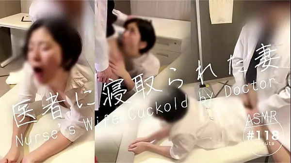 cuckold]“Husband, I’m sorry…!”Nurse's wife is trained to dirty talk by doctor in hospital[For full videos go to Membership Tiub segar panas