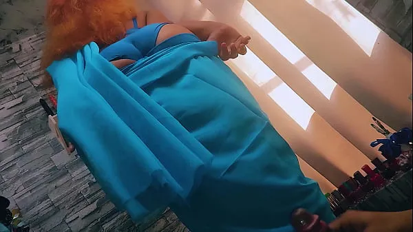 Vroča Saree Wearing Sexy Sheron Deep Blowjob and Hard Pussy Fuck sveža cev