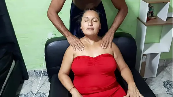 Hot I give my motherinlaw a hot massage and she gets horny fresh Tube
