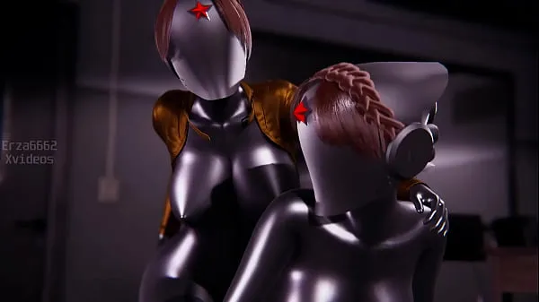 Ζεστό Twins Sex scene in Atomic Heart l 3d animation φρέσκο ​​σωλήνα