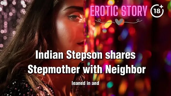 热的 Indian Stepson shares Stepmother with Neighbor 新鲜的管