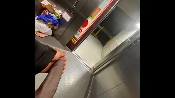 Hot Bbc in Public Elevator opening the door (Almost Caught fresh Tube