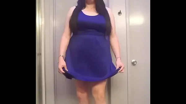 Hete Royal Blue American Lace Outfit Video verse buis