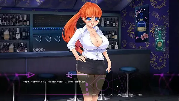 Kuuma Give an Imp a chance [Femdom Hentai game PornPlay] Ep.7 my redhead coworker tease my groin with her foot in a public bar tuore putki