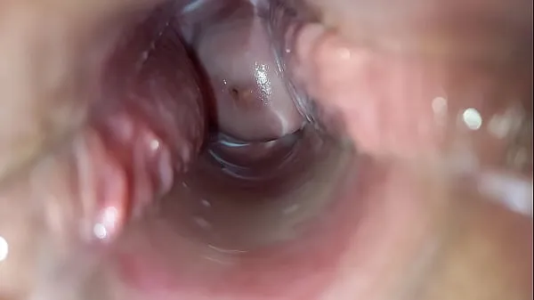 Vroča Pulsating orgasm inside vagina sveža cev