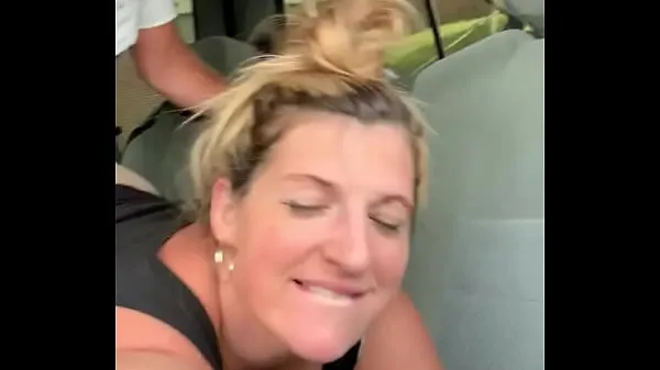 Hot Amateur milf pawg fucks stranger in walmart parking lot in public with big ass and tan lines homemade couple fresh Tube