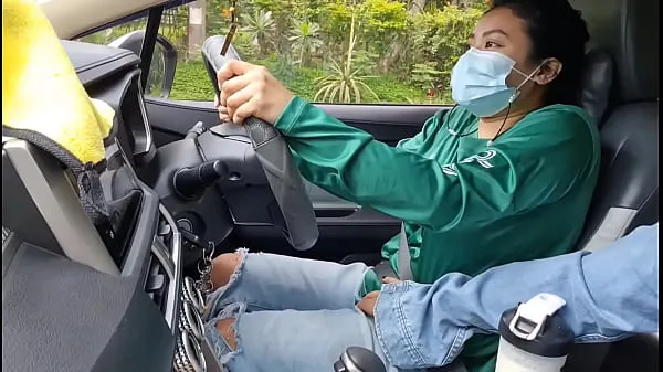 Chaud Asian Grab Driver Girl offre aux passagers un pourboire pour Fuck Tube frais