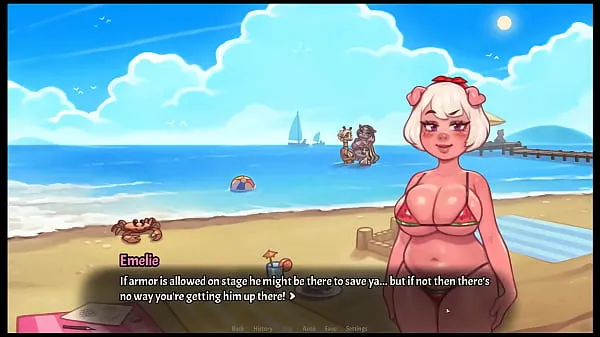 Hete My Pig Princess [ Hentai Game PornPlay ] Ep.28 princess exposing her cute anus to the public crowd to win the bikini contest verse buis