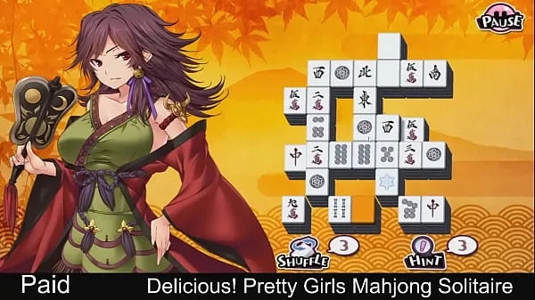 熱いDelicious! Pretty Girls Mahjong Solitaire Shingen新鮮なチューブ
