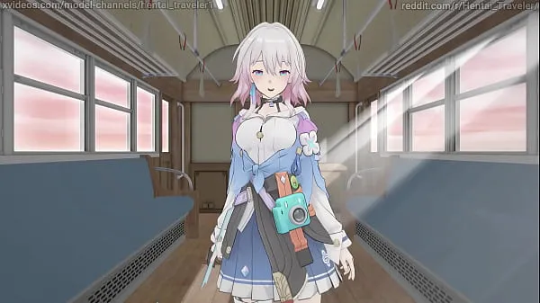 뜨거운 Honkai Star Rail: March 7, he guides Stelle and shows her all the carriages of the Astral Express 신선한 튜브