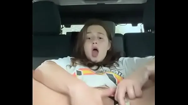 Hot Crazy chubby masturbates in the car (AlanaRose8 fresh Tube