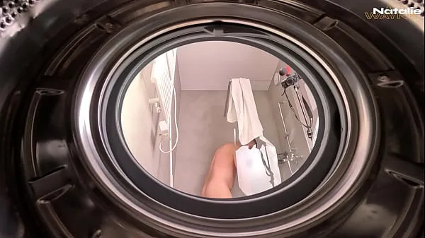 Varm Big Ass Stepsis Fucked Hard While Stuck in Washing Machine färsk tub