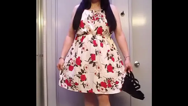 Heiße Shopping Stories - Wearing A New Shein Dress To Show You My Torrid Black Wedge Sandlesfrische Tube