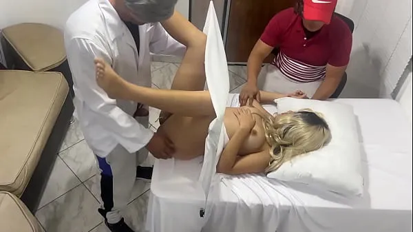 Hot My Wife is Checked by the Gynecologist Doctor but I think He is Fucking Her Next to Me and my Wife likes it NTR jav fresh Tube
