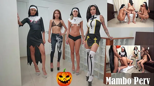 Sıcak Halloween Perv Nuns squad : 4 perv nuns sex ritual & reverse gangbang (Anal, nuns, blasphemy, 1guy on 4 girls, demon girl, gapes, ATM,ATOGM) OB230 taze Tüp