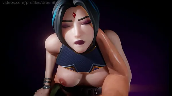 Hot Animation with Raven (DC) from Fortnite 1080 60fps fresh Tube