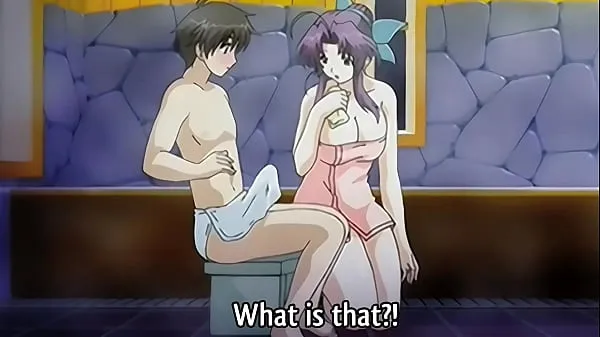 ร้อนแรง Step Mom gives a Bath to her 18yo Step Son - Hentai Uncensored [Subtitled หลอดสด