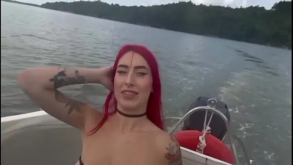 Hot Captain cock on the boat with Mary Janee on the high seas fresh Tube