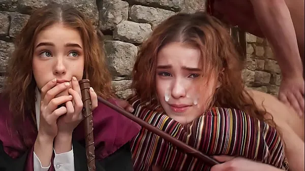 Varmt ERECTO ! - Hermione´s First Time Struggles With A Spell - NoLube frisk rør
