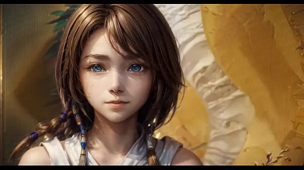 Vroča AI generated Yuna | Final Fantasy X sveža cev