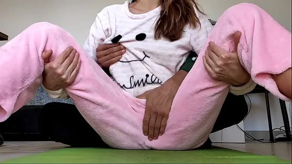 Hot asian amateur teen play hard rough petting small boobs in pajamas fetish fresh Tube