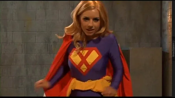 Forró Supergirl heroine cosplay friss cső