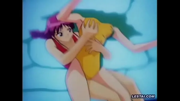 Tabung segar Anime lesbian underwater fuck panas